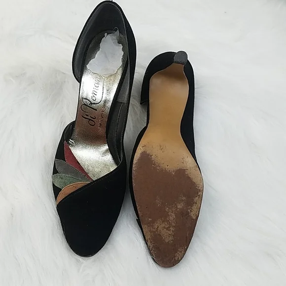 Autumn leaves suede kitten heels - Picture 7 of 8